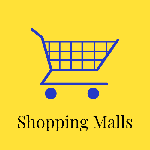 Shopping mall icon representing taxi services at King Shaka International Airport.